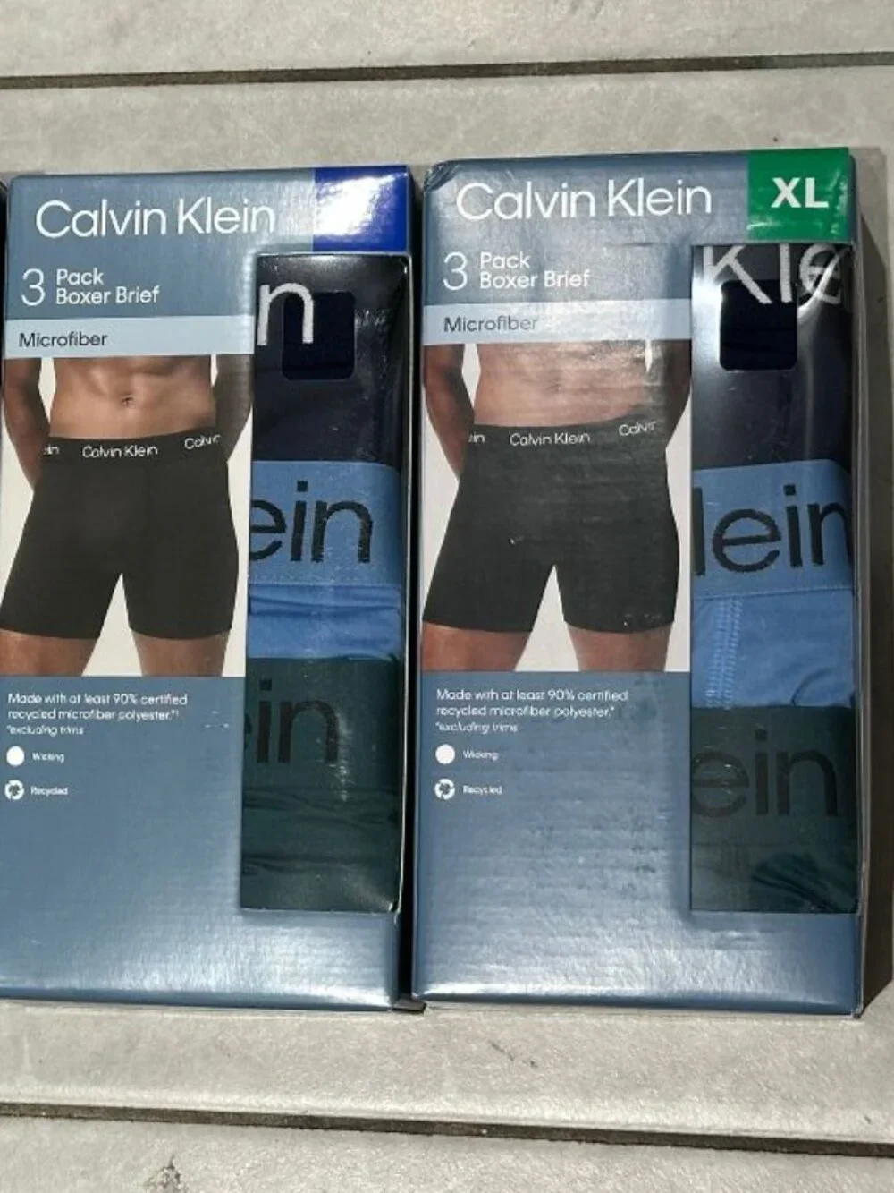 NWT $48 Calvin Klein 3 Pack Boxer Brief Microfiber Sizes S, M, L, XL